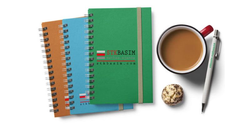 Spiralli Defter Renkli Fantazi Kağıt